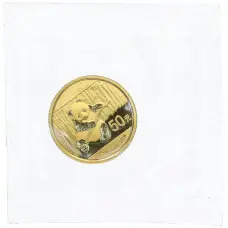 Монета 50 юаней 2014 года Китай «Панда» (аверс)