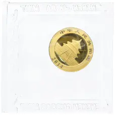 Монета 50 юаней 2014 года Китай «Панда» (реверс)