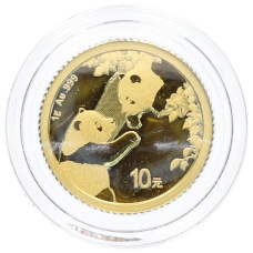 Монета 10 юаней 2023 года Китай «Панда» (аверс)