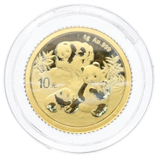 Монета 10 юаней 2025 года Китай «Панда» (аверс)