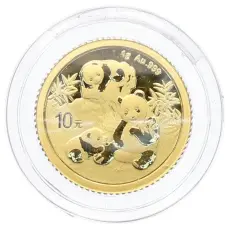 Монета 10 юаней 2025 года Китай «Панда» (аверс)