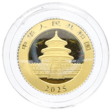 Монета 10 юаней 2025 года Китай «Панда» (реверс)