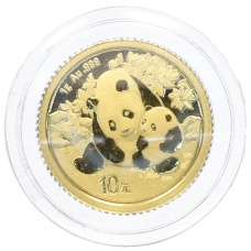Монета 10 юаней 2024 года Китай «Панда» (аверс)