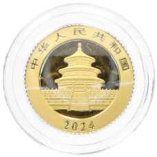 Монета 10 юаней 2024 года Китай «Панда» (реверс)