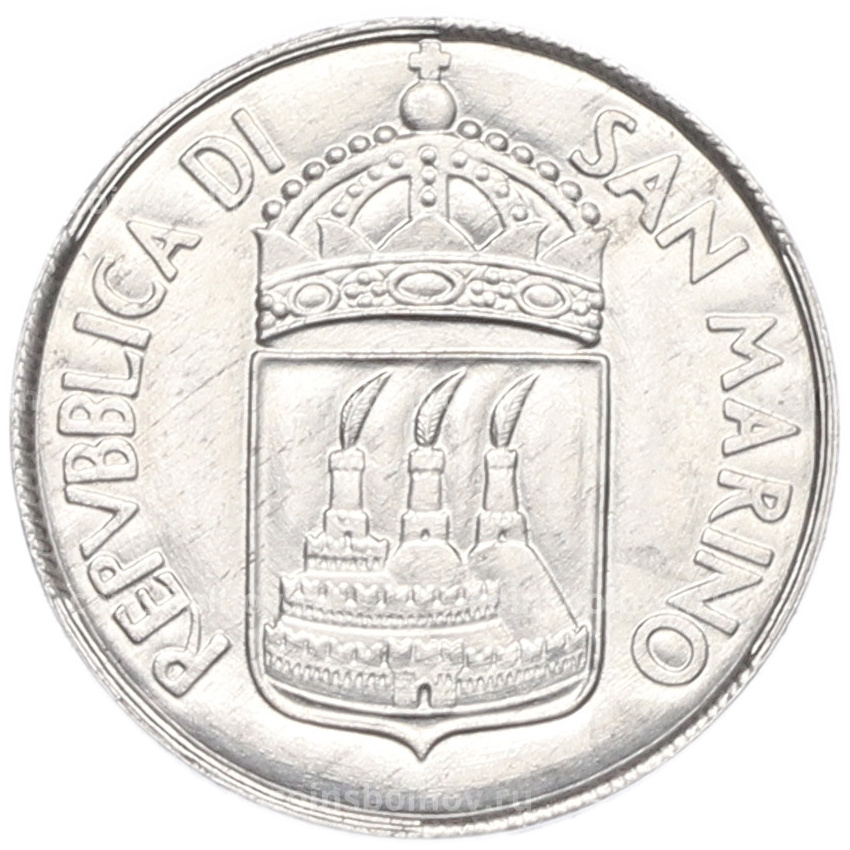 Монета 1 лира 1973 года Сан-Марино (вид 2)