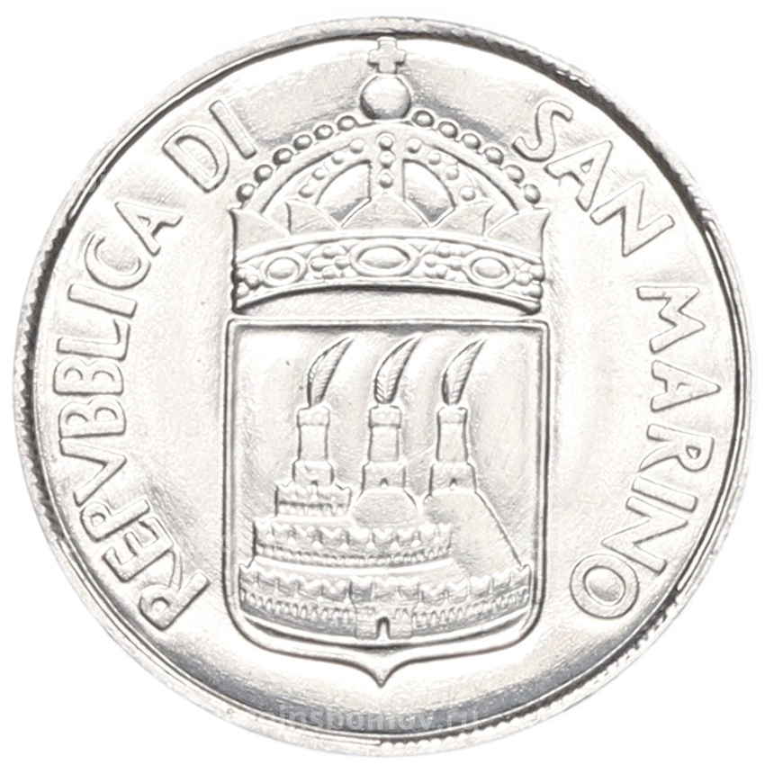 Монета 1 лира 1973 года Сан-Марино (вид 2)