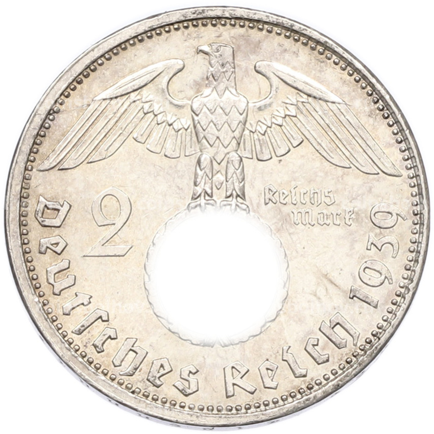 Монета 2 рейхсмарки 1939 года A Германия