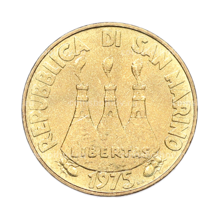 Монета 20 лир 1975 года Сан-Марино (вид 2)