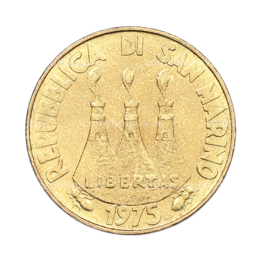 Монета 20 лир 1975 года Сан-Марино (вид 2)
