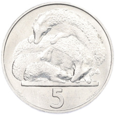 Монета 5 лир 1975 года Сан-Марино (аверс)