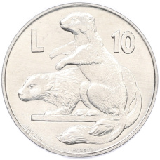 Монета 10 лир 1975 года Сан-Марино (аверс)