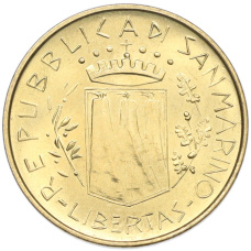 Монета 20 лир 1981 года Сан-Марино (реверс)