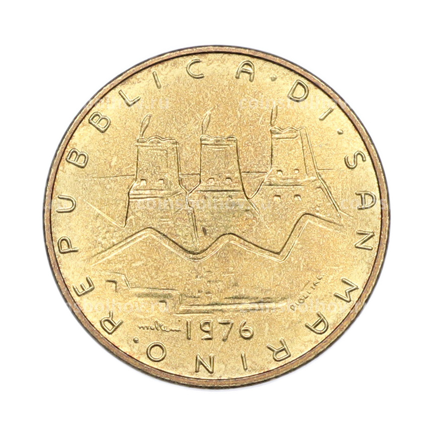 Монета 20 лир 1976 года Сан-Марино (вид 2)