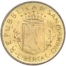 Монета 200 лир 1981 года Сан-Марино (реверс)