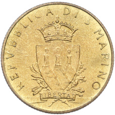 Монета 200 лир 1979 года Сан-Марино (реверс)