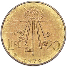 Монета 20 лир 1979 года Сан-Марино (аверс)