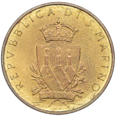 Монета 20 лир 1979 года Сан-Марино (реверс)