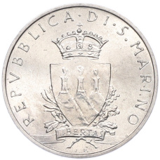 Монета 5 лир 1979 года Сан-Марино (реверс)