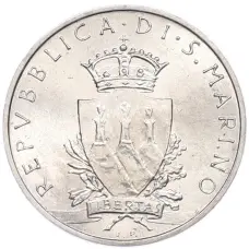Монета 5 лир 1979 года Сан-Марино (реверс)