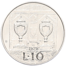Монета 10 лир 1979 года Сан-Марино (аверс)