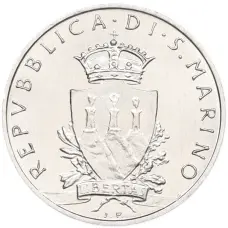 Монета 10 лир 1979 года Сан-Марино (реверс)