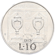 Монета 10 лир 1979 года Сан-Марино (аверс)