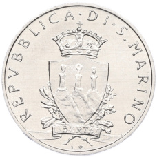 Монета 10 лир 1979 года Сан-Марино (реверс)