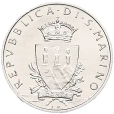 Монета 10 лир 1979 года Сан-Марино (реверс)