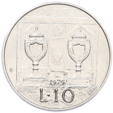 Монета 10 лир 1979 года Сан-Марино (аверс)