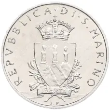 Монета 10 лир 1979 года Сан-Марино (реверс)