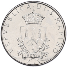 Монета 100 лир 1979 года Сан-Марино (реверс)