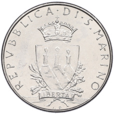Монета 100 лир 1979 года Сан-Марино (реверс)
