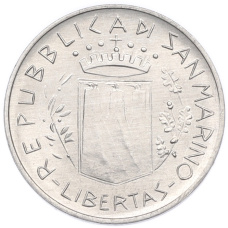 Монета 5 лир 1981 года Сан-Марино (реверс)