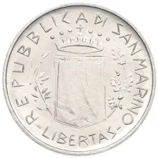 Монета 5 лир 1981 года Сан-Марино (реверс)