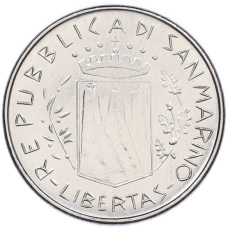 Монета 50 лир 1981 года Сан-Марино (реверс)