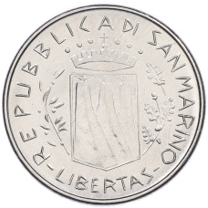 Монета 50 лир 1981 года Сан-Марино (реверс)