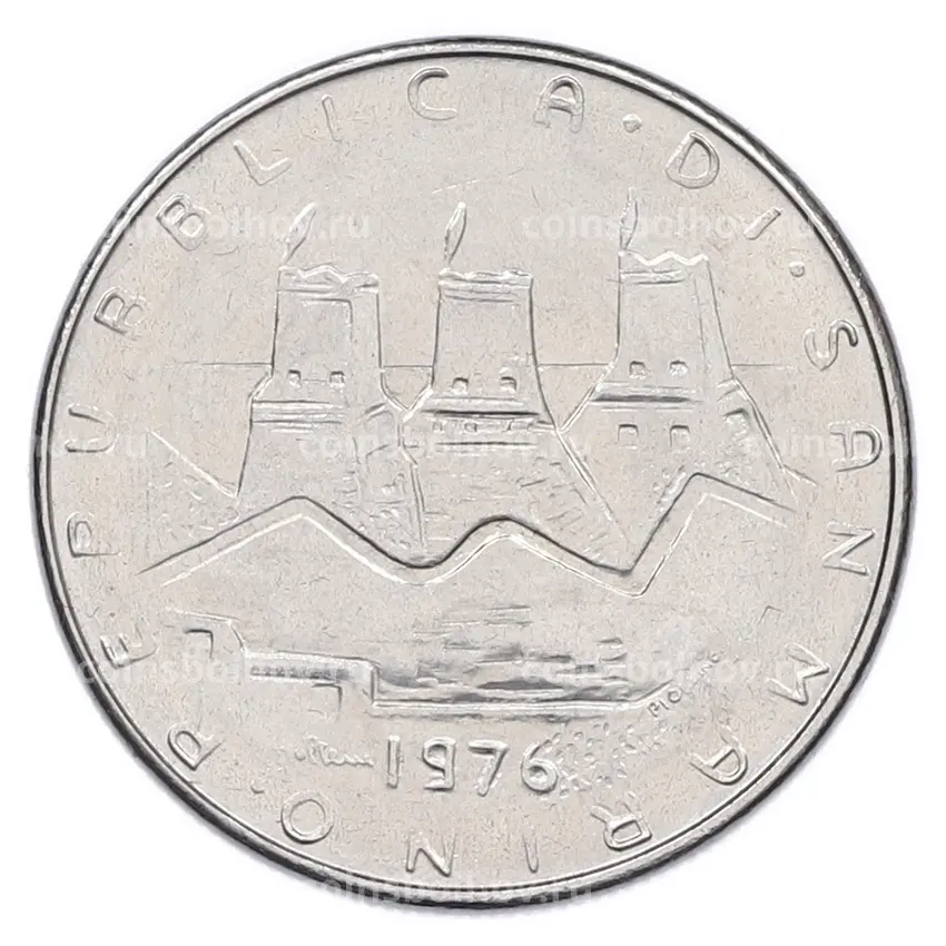 Монета 50 лир 1976 года Сан-Марино (вид 2)