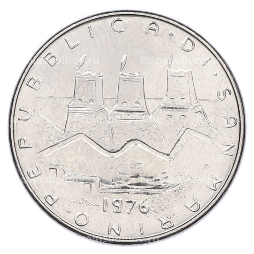 Монета 50 лир 1976 года Сан-Марино (вид 2)
