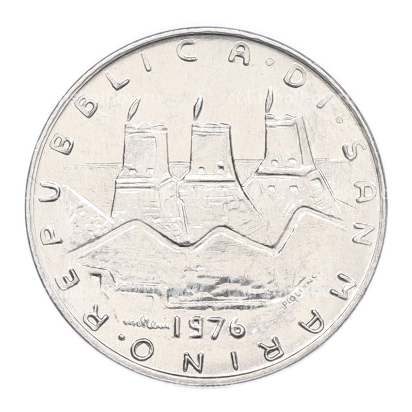 Монета 10 лир 1976 года Сан-Марино (вид 2)