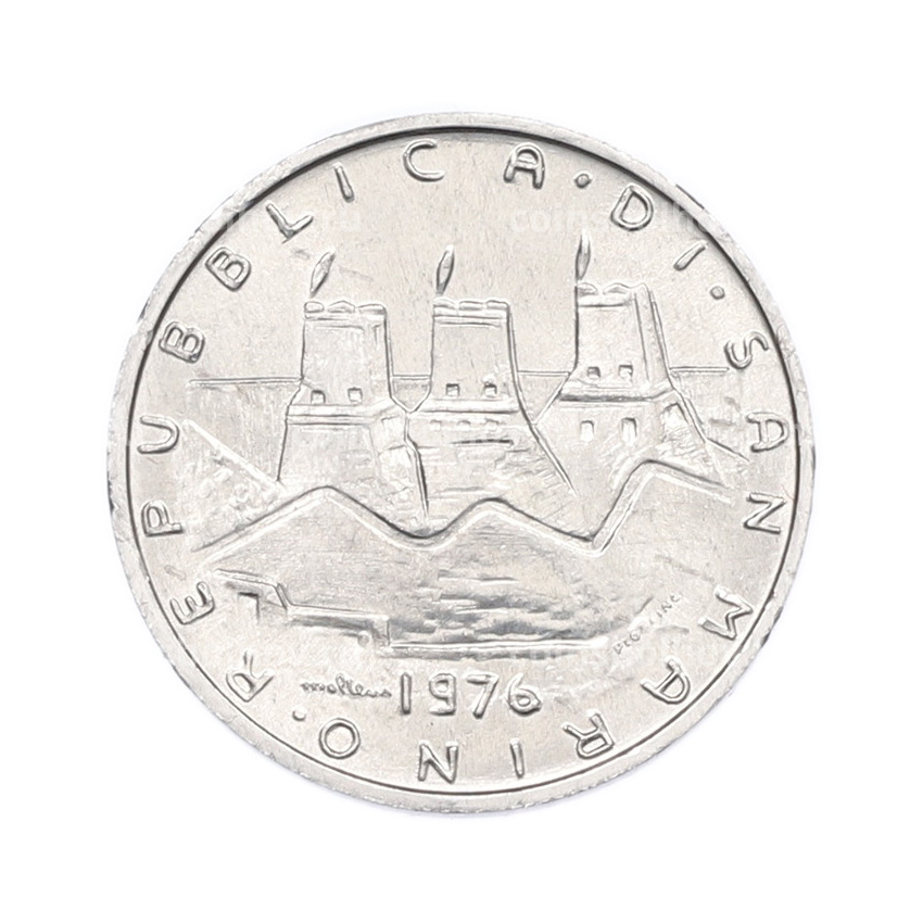 Монета 5 лир 1976 года Сан-Марино (вид 2)