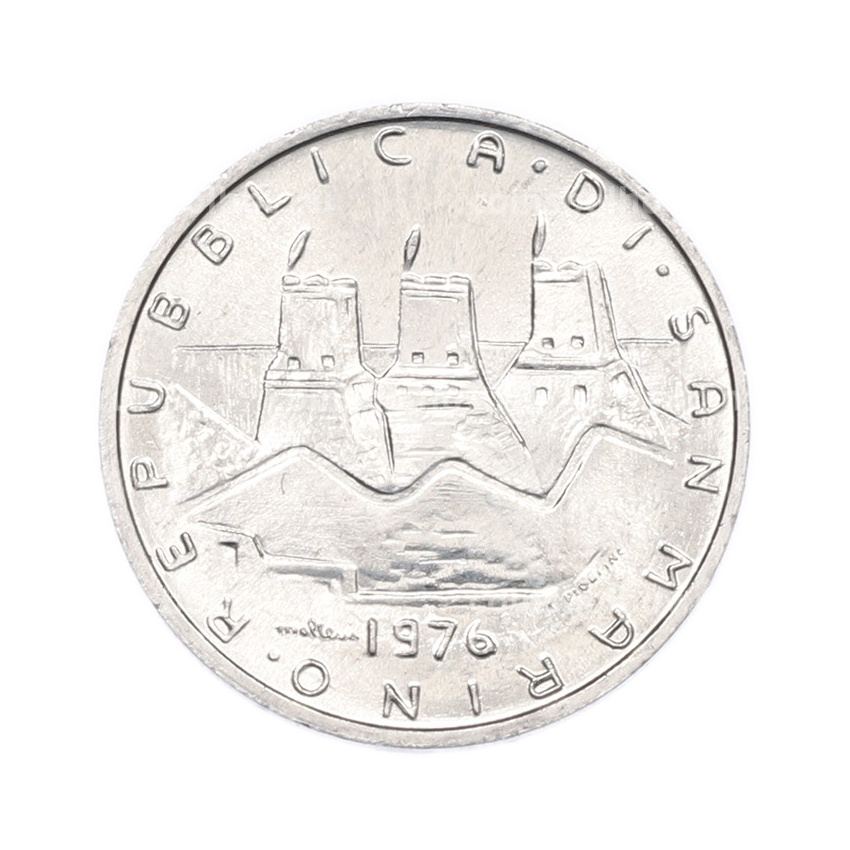 Монета 5 лир 1976 года Сан-Марино (вид 2)
