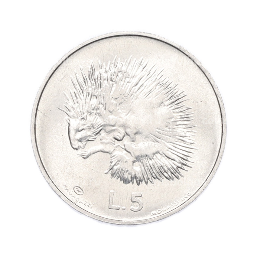 Монета 5 лир 1974 года Сан-Марино