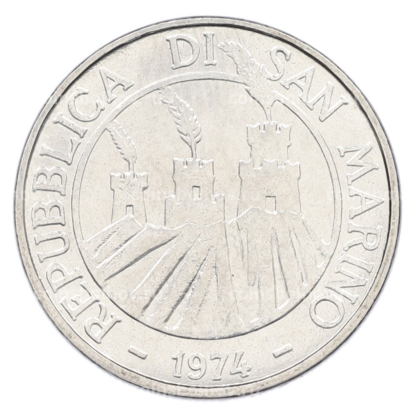 Монета 50 лир 1974 года Сан-Марино (вид 2)