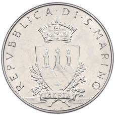 Монета 50 лир 1979 года Сан-Марино (реверс)