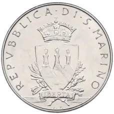Монета 50 лир 1979 года Сан-Марино (реверс)