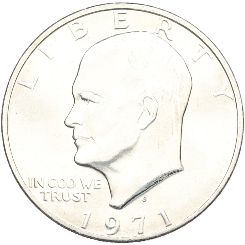Монета 1 доллар 1971 года S США «Эйзенхауэр»