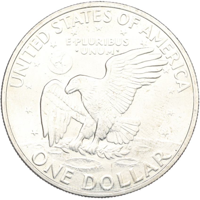 Монета 1 доллар 1971 года S США «Эйзенхауэр» (вид 2)