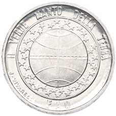 Монета 1 лира 1977 года Сан-Марино «ФАО» (аверс)