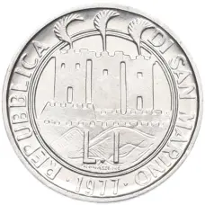 Монета 1 лира 1977 года Сан-Марино «ФАО» (реверс)