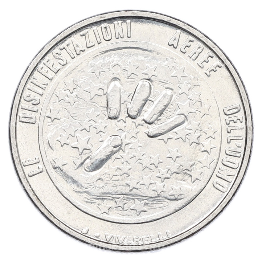Монета 50 лир 1977 года Сан-Марино «Экология»